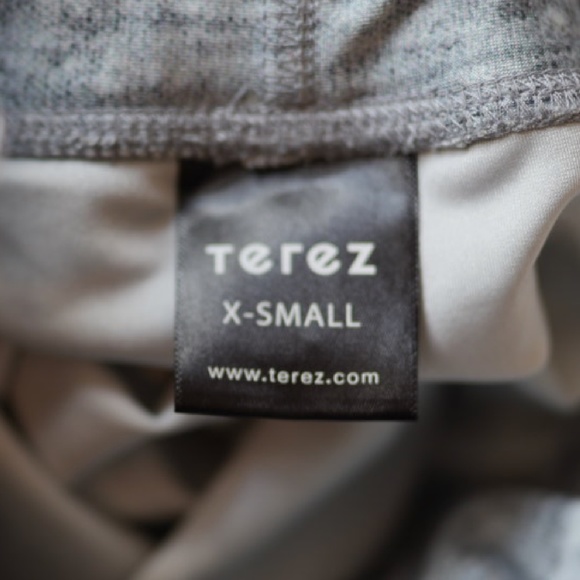 TEREZ Star Leggings, Heather Grey, Silver, Size X-Small - Picture 8 of 10